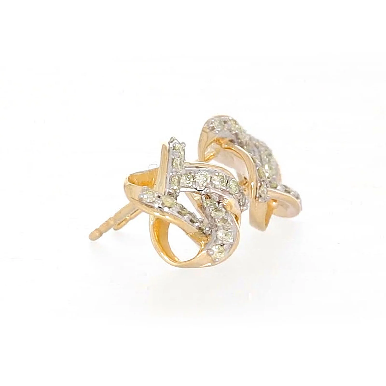 9ct Yellow Gold 0.25 ctw Diamond Stud Earrings - Image 61