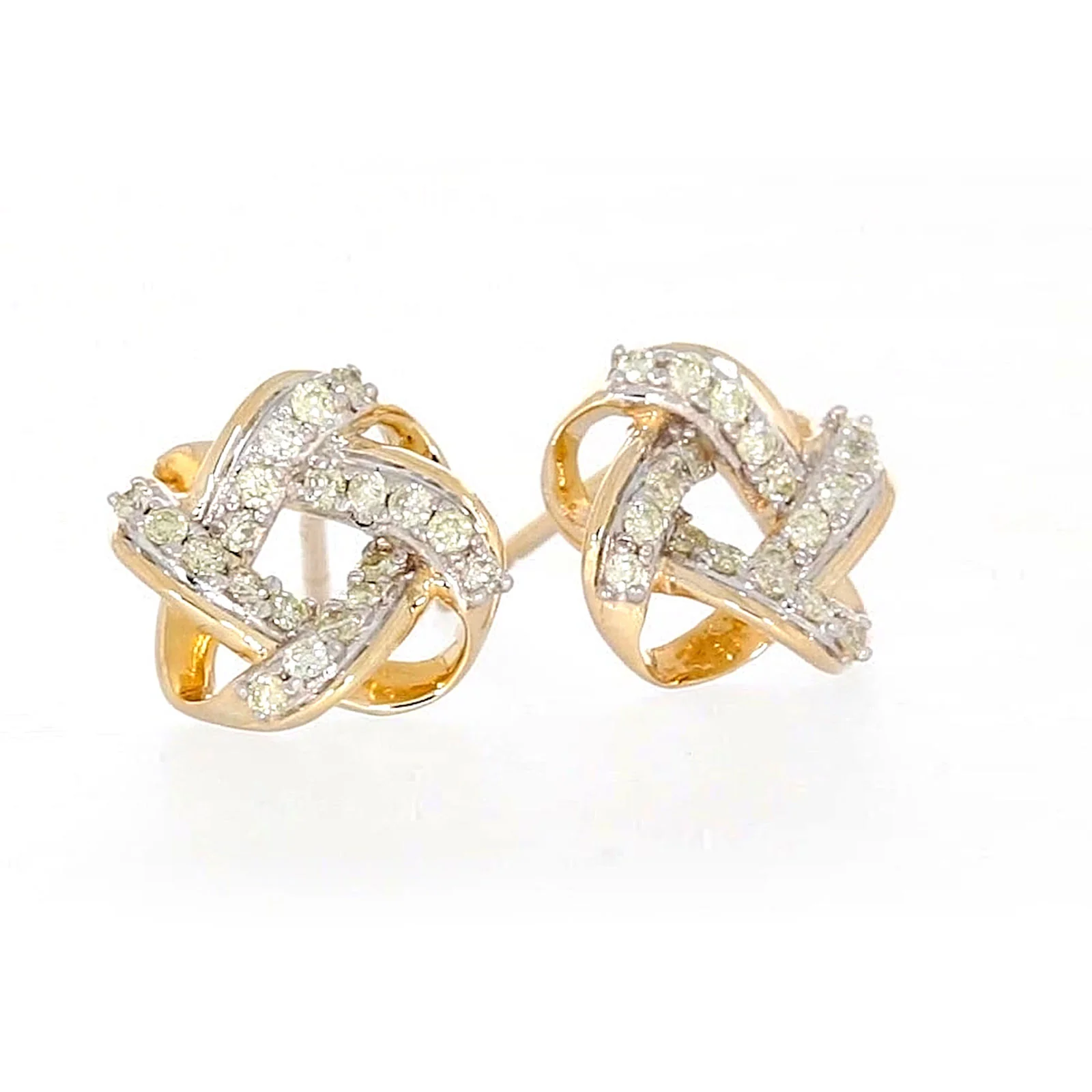 9ct Yellow Gold 0.25 ctw Diamond Stud Earrings - Image 71