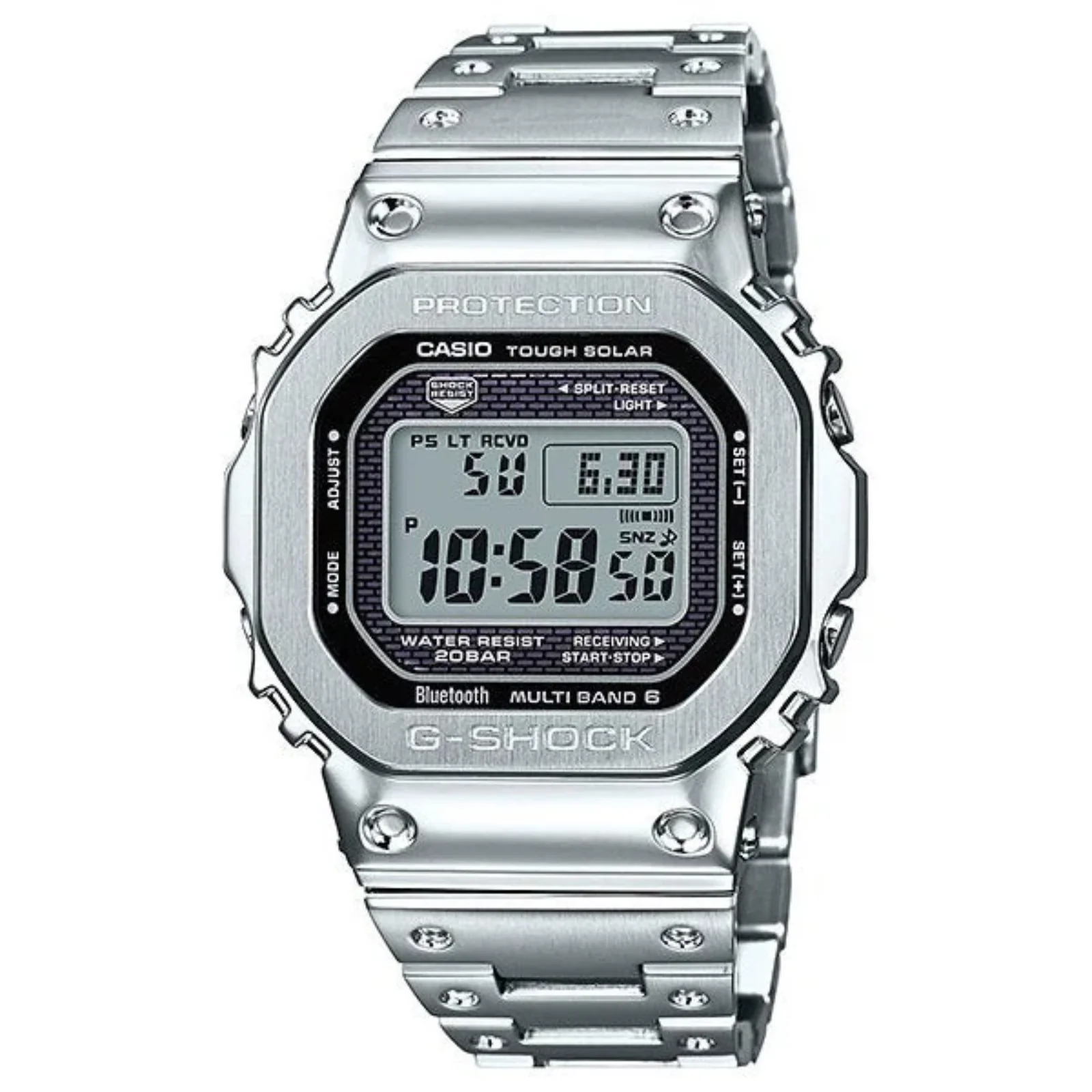 Casio G-Shock Full Metal Silver Watch GMWB5000D-1D
