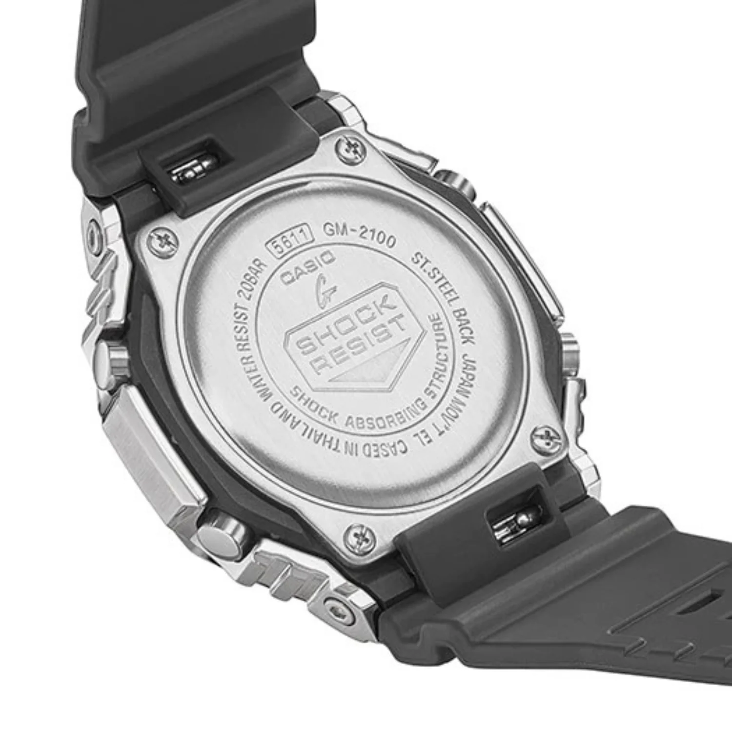 Casio G-Shock Resin & Stainless Steel Watch - GM2100-1A - Image 3