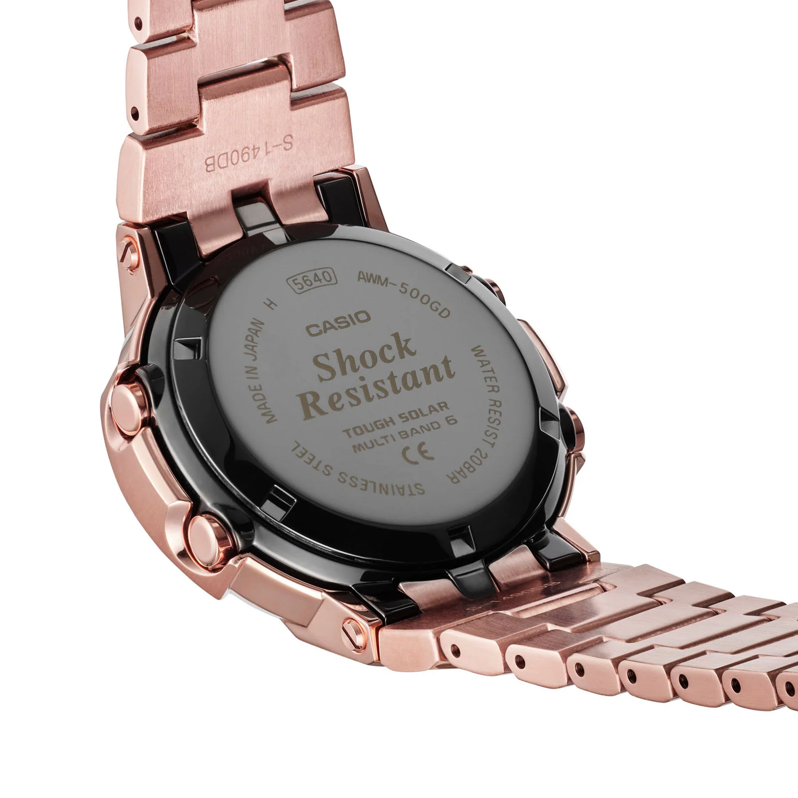Casio G-Shock Rose Tone and Rose Dial Analog Watch AWM500GD-4A - Image 3