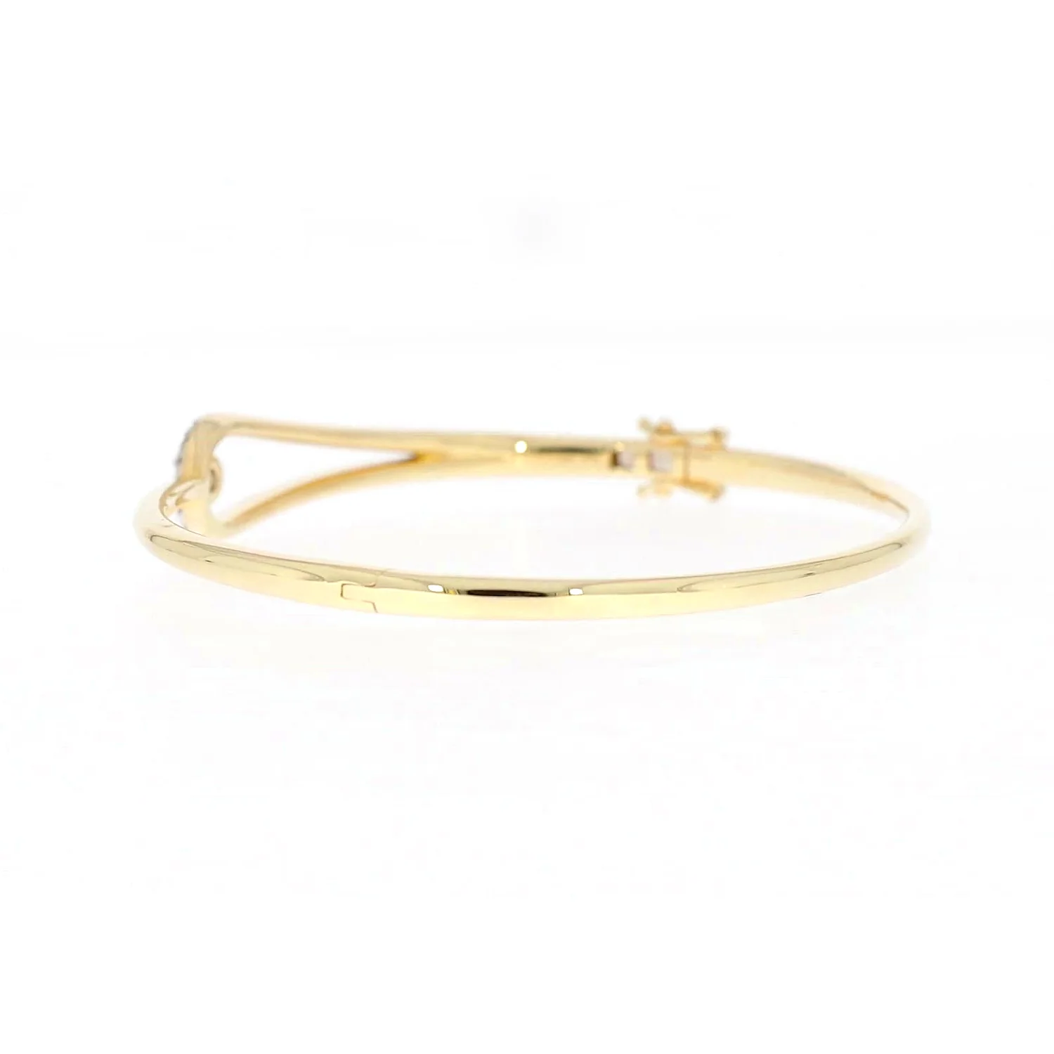 Celebration 9ct Yellow and White Gold with Round Brilliant Cut 1 Carat tw of Lab Grown Diamond Bangle - Image 23