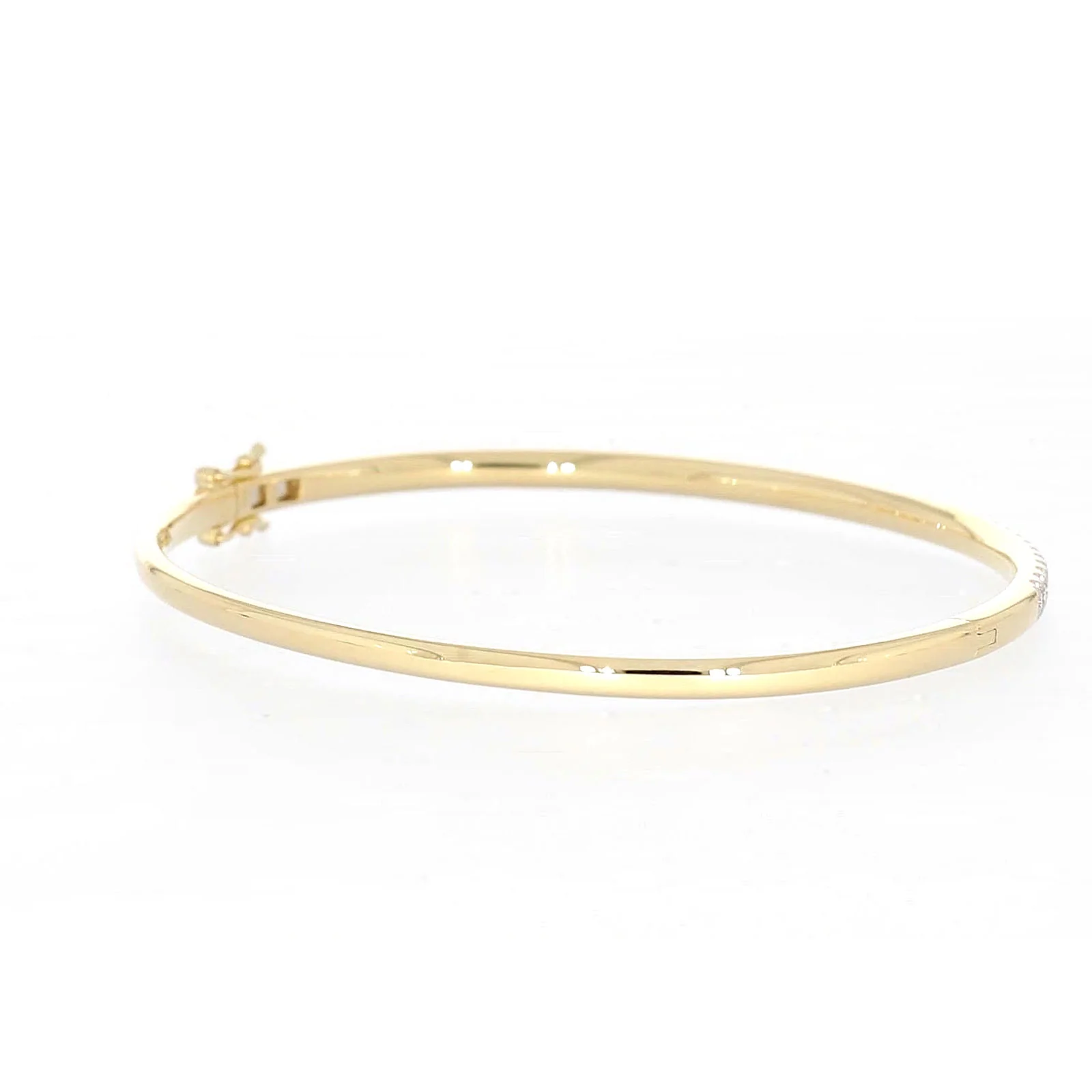 Celebration 9ct Yellow Gold Round Brilliant Cut 1 Carat tw of Lab Grown Diamonds Bangle - Image 44
