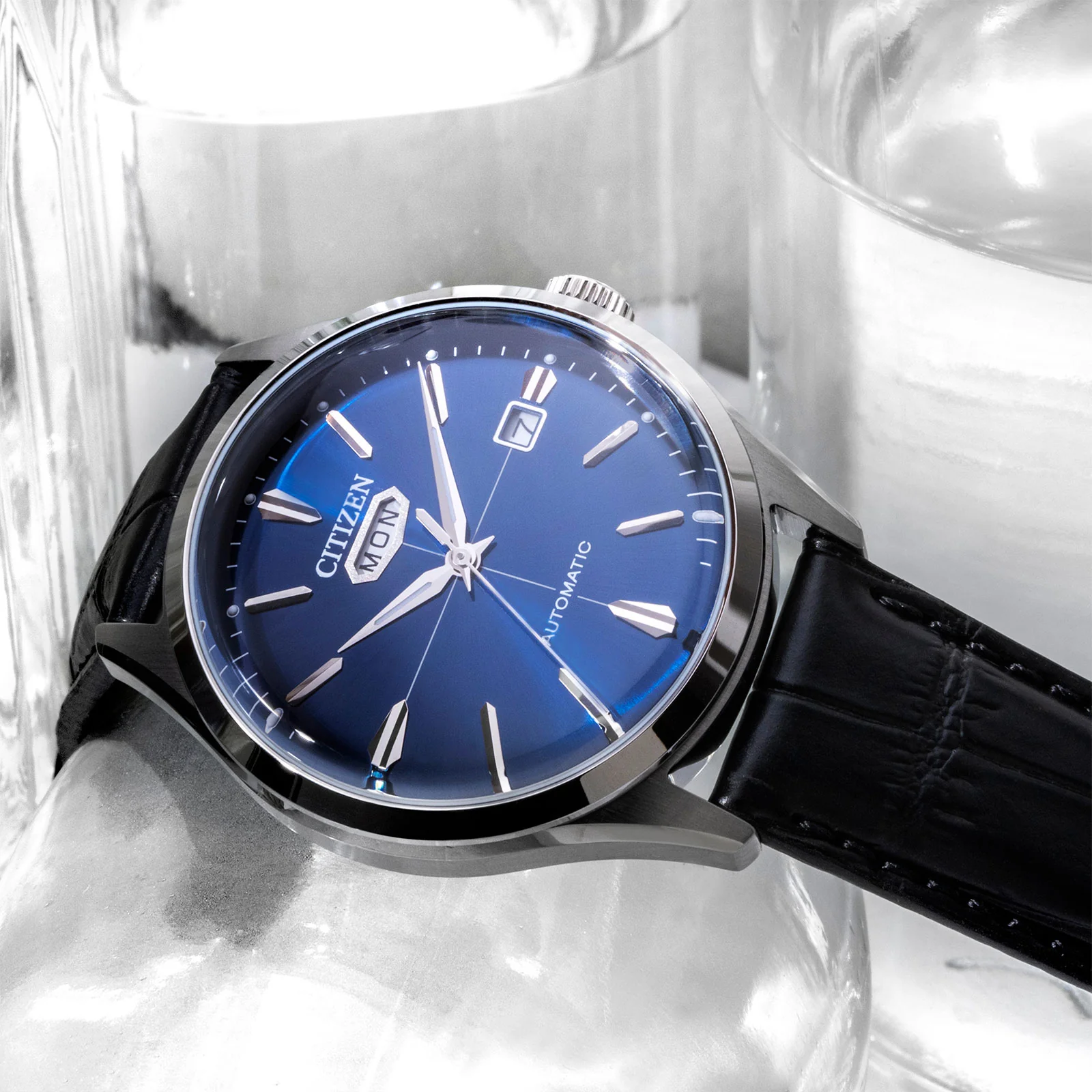 CITIZEN Mechanical Automatic Blue Dial Watch NH8390-20L - Image 4