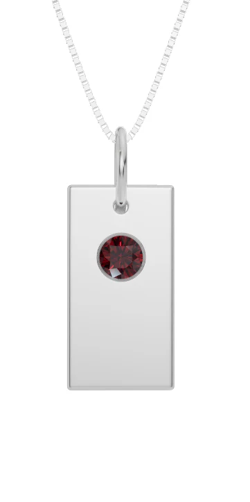 Personalised Birthstone Initial Pendant