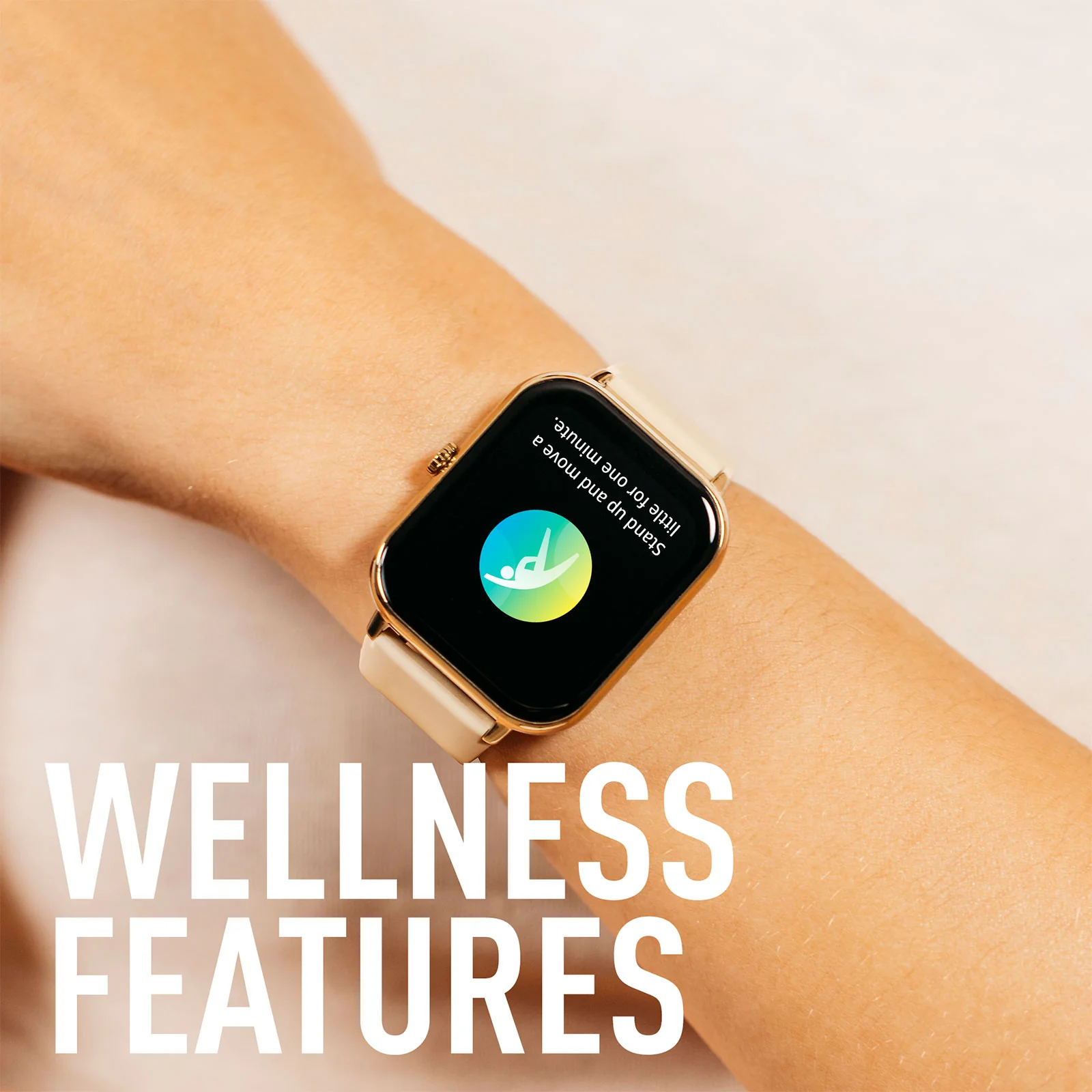 Reflex Active Series 23 Cream Smartwatch RA23-2172 - Image 4