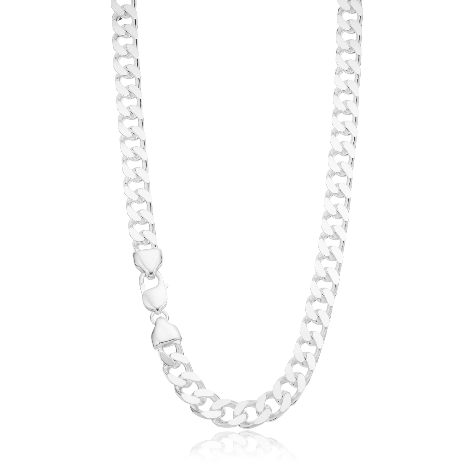 Sterling Silver 60cm Bevdicut Curb 300 Gauge Chain